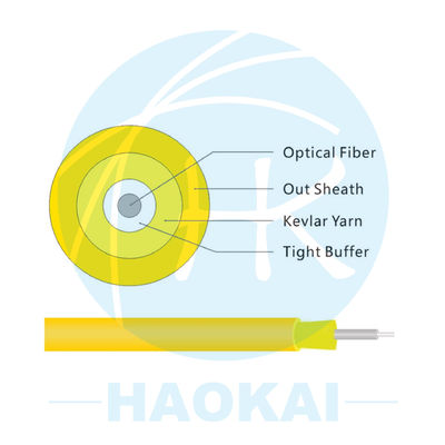 LSZH / PVC FTTH кабель для внутренних помещений 1000m 2000m GJFJBV волоконно-оптический кабель