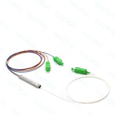 1X2 мини-волокно PLC Splitter PBT соединитель с SC / APC соединителем
