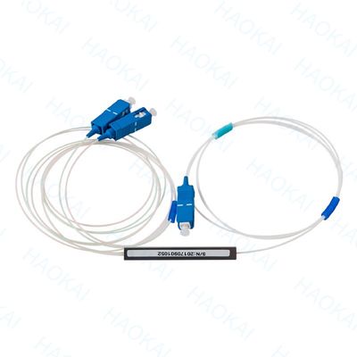 1X2 мини-волокно PLC Splitter PBT соединитель с SC / APC соединителем