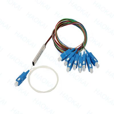 FTTH 1x4 1x8 Fiber PLC Splitter Mini Steel Tube с соединителем SC APC