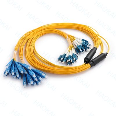 Однорежимный прорыв Sc Fiber Optic Patch Cord 12 ядров Дуплекс OS2