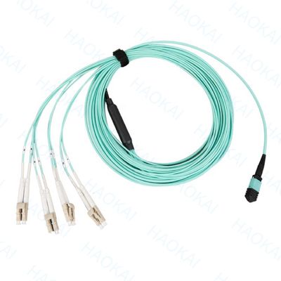 Однорежимный прорыв Sc Fiber Optic Patch Cord 12 ядров Дуплекс OS2