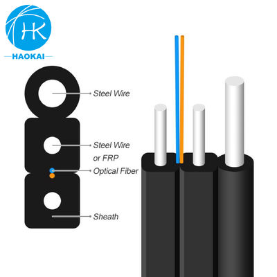FTTH Drop Fiber Optic Cable FRP KFRP 1-ядерный волоконно-оптический кабель LSZH