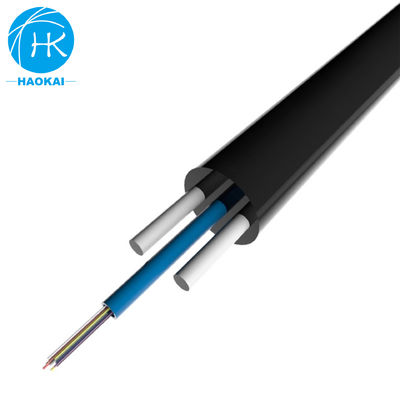 2-ядерный 6-ядерный FTTH Drop Cable Плоский волоконно-оптический кабель с центральной арамидной трубкой