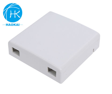 2 порта Внутренняя FTTH-коробка для лицевой панели рабочего стола SC LC UPC 86type Mini Fiber Optic Rosette Box