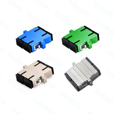 PVC Duplex SC APC UPC Adapter 1260nm - 1650nm Длина волны для телекоммуникаций