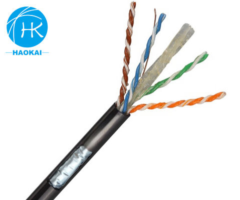 Желле наполненный UTP CAT6 кабель с мессенджером Внешний кабель воздушной сети