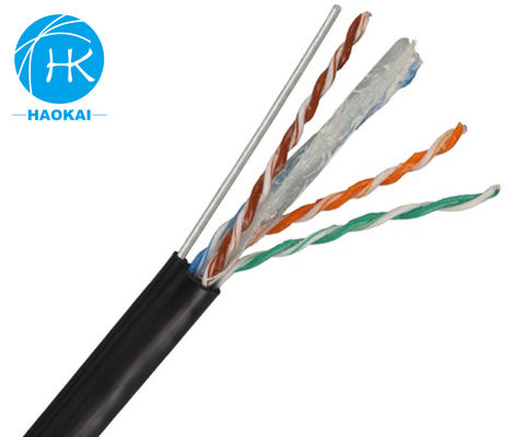 Желле наполненный UTP CAT6 кабель с мессенджером Внешний кабель воздушной сети