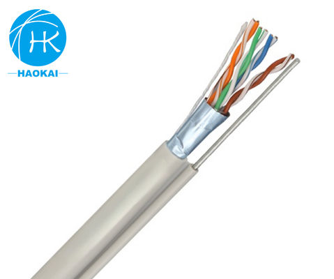 UTP CAT5E Внешний кабель LAN твердая изоляция HDPE с мессенджером