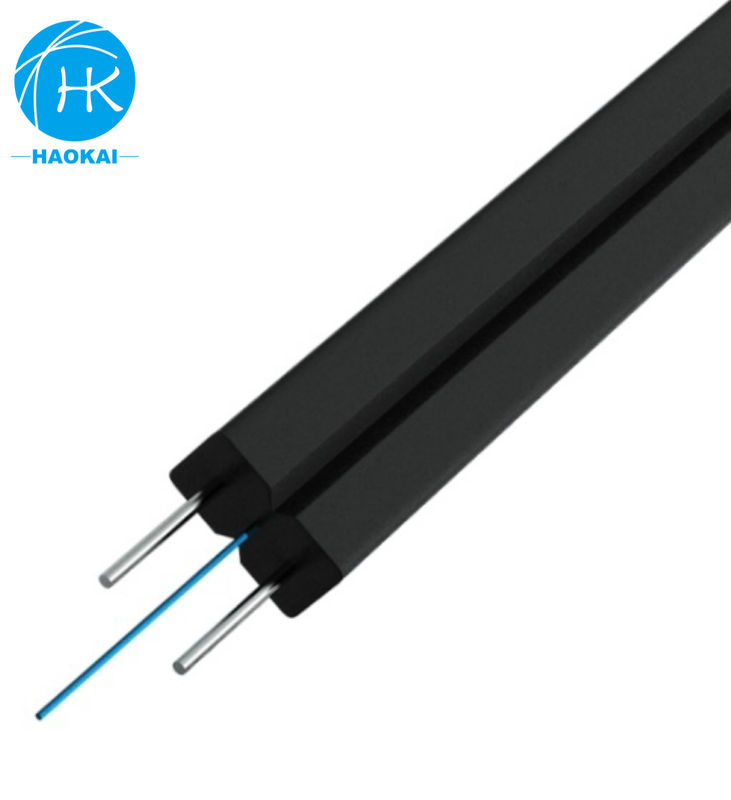 Стальные провода LSZH FTTH кабель для капли внутри помещений кабель для капли оптических волокон GJXH G657a1
