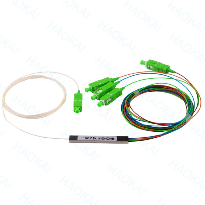 1x2 SC APC Fiber Optic PLC Splitter FTTH Мини стальной трубы без разъема