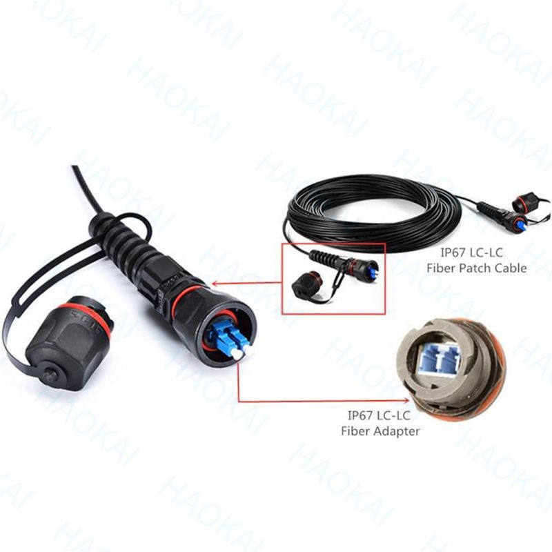 Mini IP SC APC OptiTap LC UPC FTTH Drop Cable Assembly Водостойкий разъем