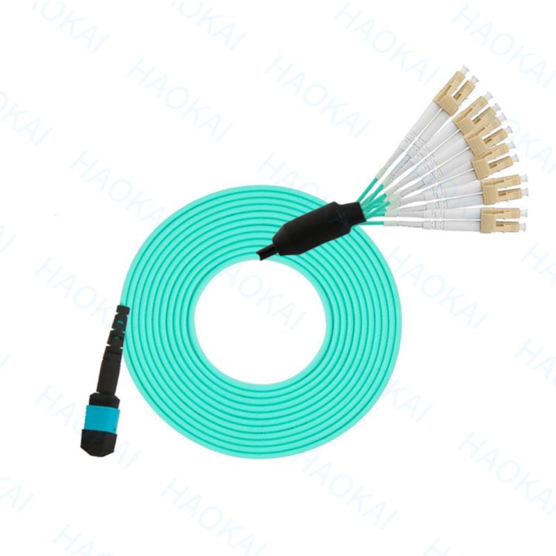 Breakout MPO OM3 Patch Cord LC Connector Мультимодные оптико-волоконные патчевые кабели